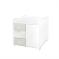 Bed MiniMAX NEW white+milky green /multi-functional dresser/